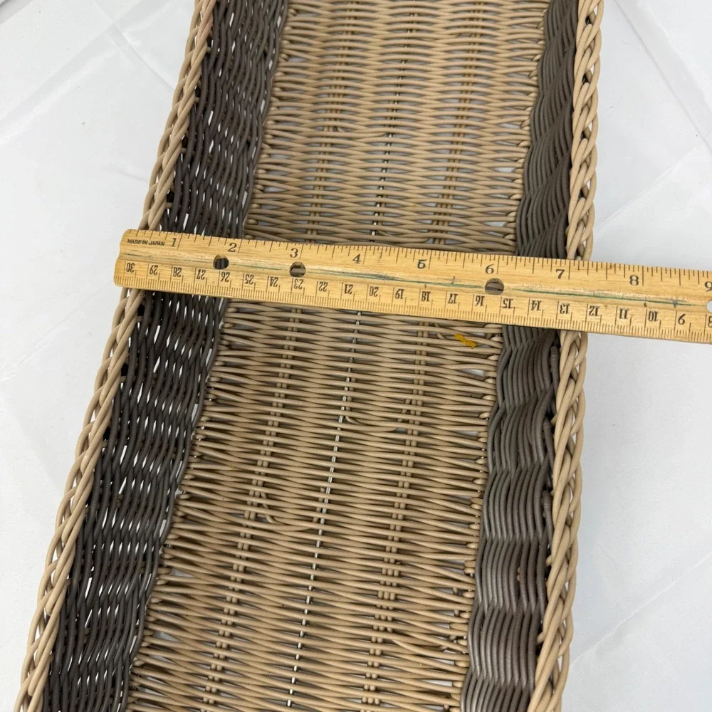 Pampered Chef Wicker Serving Caddy 5 Pc Basket Set Discontinued Item